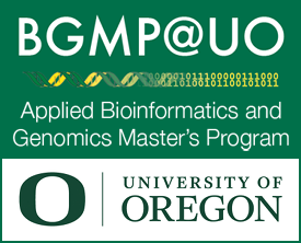 University of Oregon Applied Bioinformatics and Genomics Masters Program and the Knight Campus for Accelerating Scientific Impact